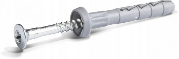 Kołek nylonowy z kołnierzem szybki montaż 6x35 mm FX-N-C Koelner 100 szt - obrazek 2