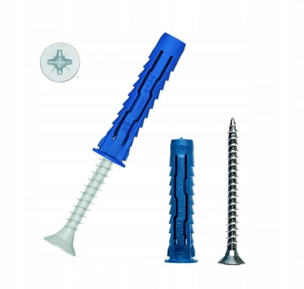 Kołek rozporowy uniwersalny 8x65 mm z wkrętem Rawlplug 4ALL 50 szt - obrazek 3