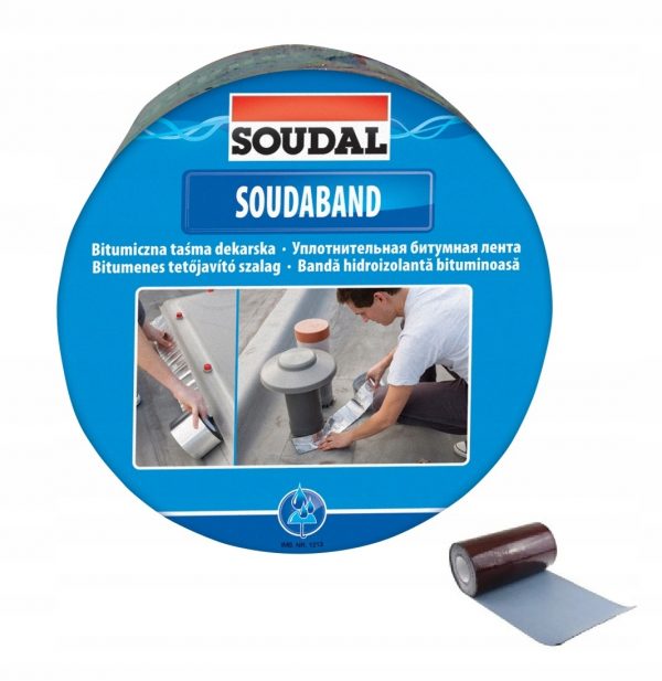 SOUDAL bitumiczna taśma dekarska 75mm/10m brązowa