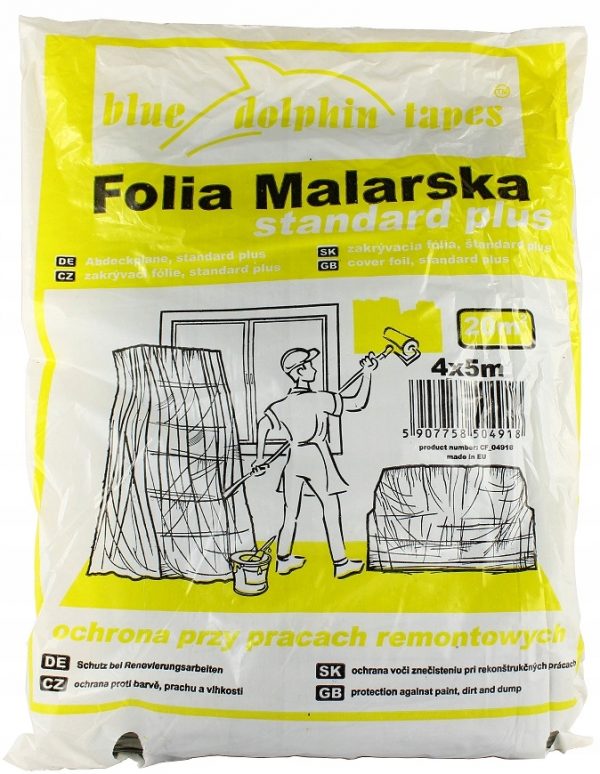 Folia malarska Blue Dolphin Standard Plus 5x4m - obrazek 2