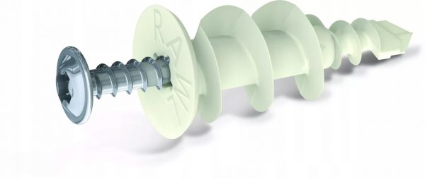 Łącznik samowiercący nylon 16x36 mm i wkręt 3,9x32 mm Rawlplug DRA01 25 szt